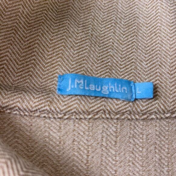 J McLaughlin Marisa PUllover Turtle/Funnel Neck top  sweater pockets Sz L - Picture 6 of 9